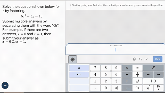 Step-by-Step Math Solve by Factoring with zoom 480p 24FPS