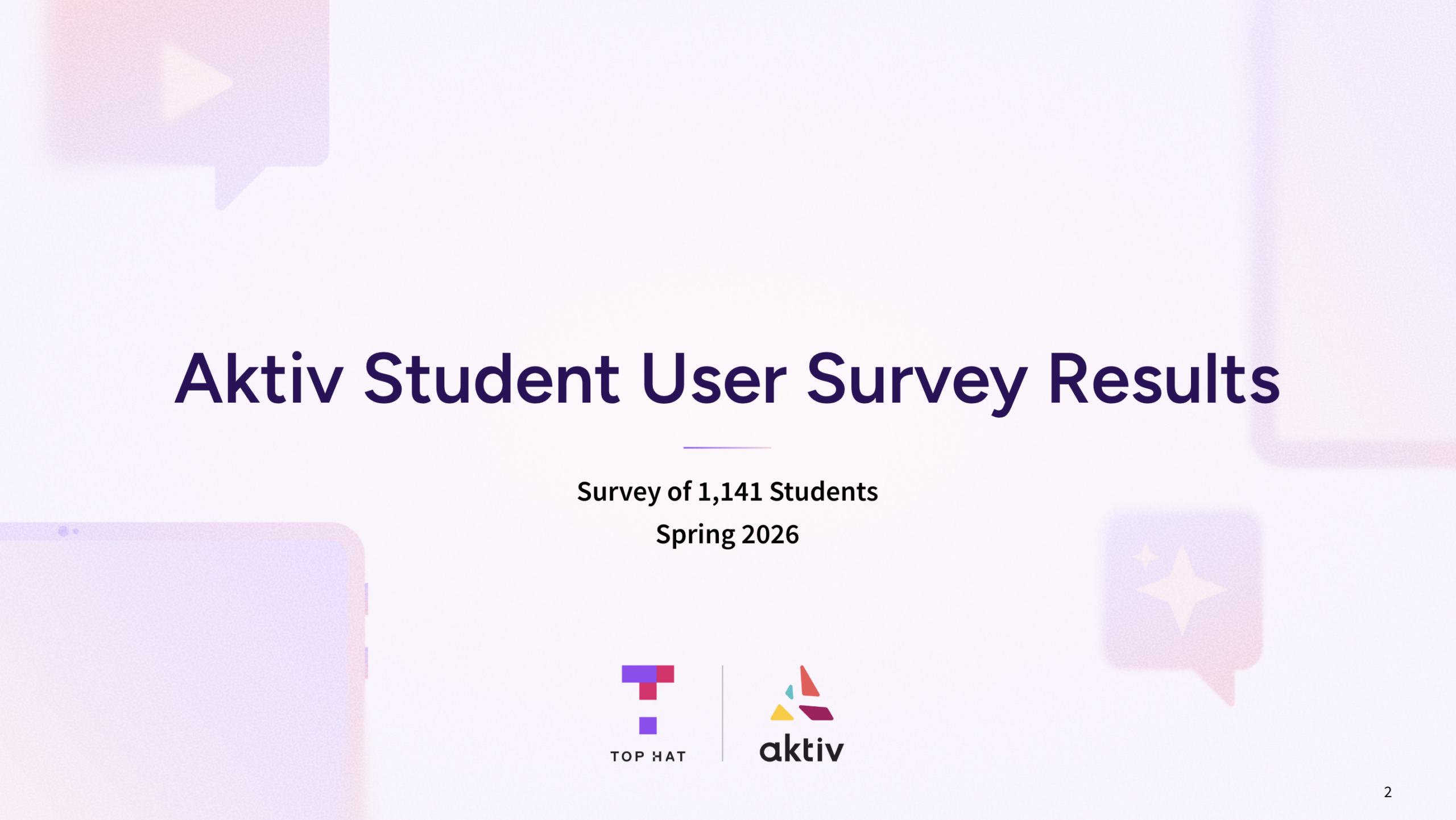 1 - student survey cover